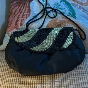 Elegant Black and Gold Women's Bag